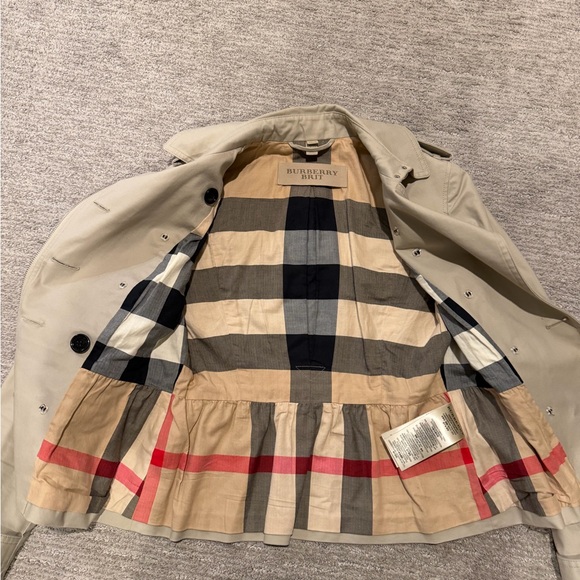 Burberry Brit Women's Beige Double-Breasted Trench Coat - Picture 8 of 10